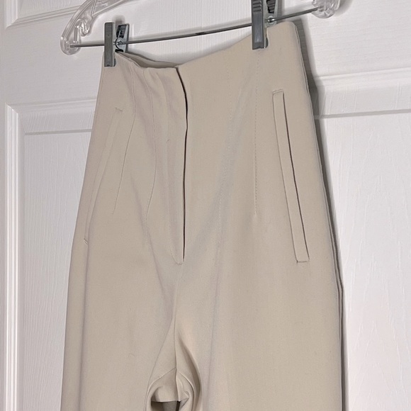 Cream Dress High Waisted Dress Pants - Picture 1 of 4